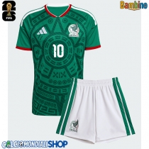 Maglie da calcio Messico Alexis Vega #10 Prima Maglia Bambino Mondiali 2026  Manica Corta (+ Pantaloni corti)